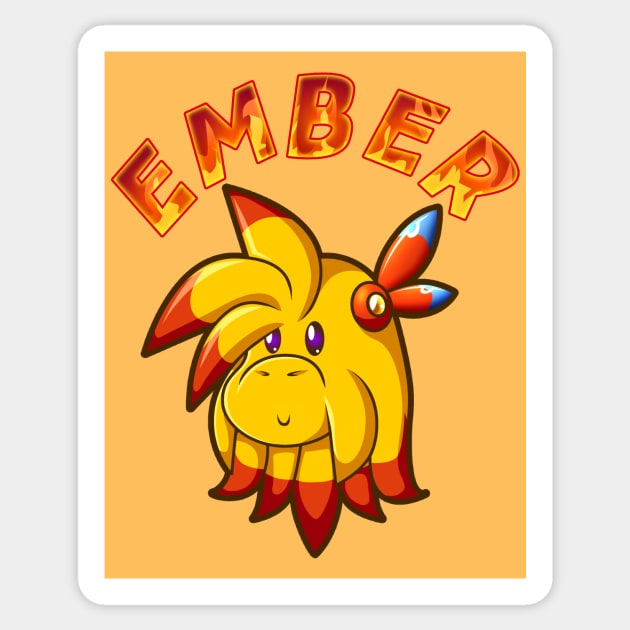 Chibi Ember Sticker by spdy4